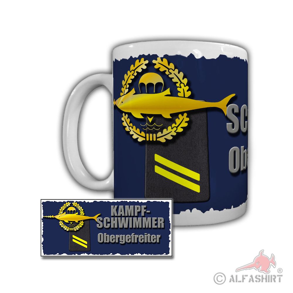 Tasse Kampfschwimmer Obergefreiter Einsatzflotille Bundeswehr#29250