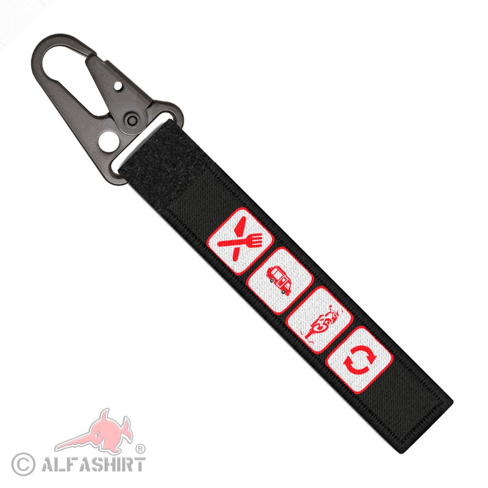 Tactical Schlüsselanhänger Essen Schlafen Motocross Wiederholen #38065