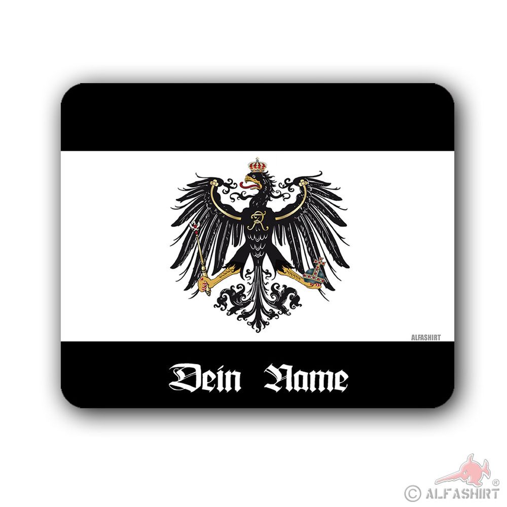 Mousepad Prussia name Adler Preuße mouse pad Freidrich Große Deutschland # 35058