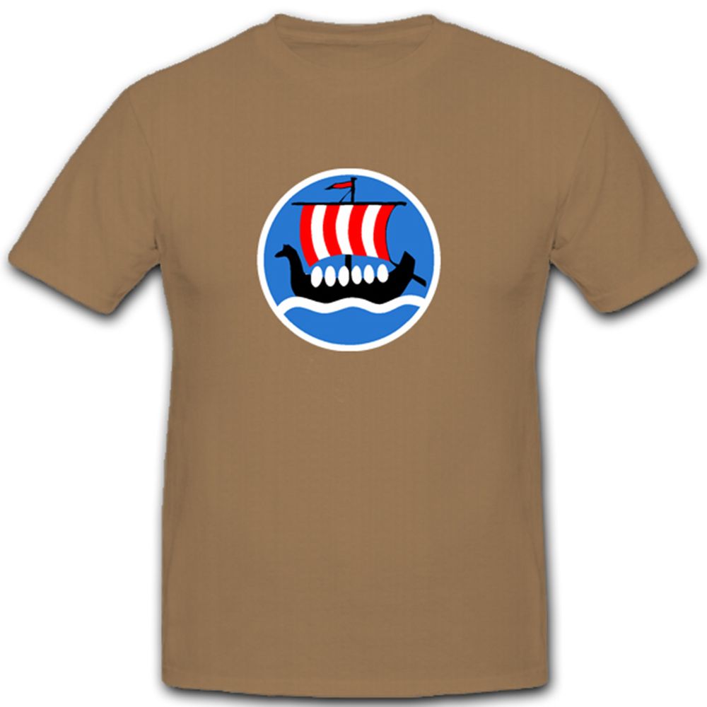 Wikinger Schiff Wappen Emblem Viking Langschiff langskip - T Shirt #4730