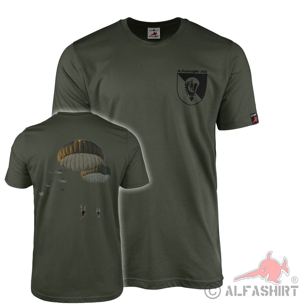 4 FschjgBtl 252 Fallschirmspringer Luftwaffe Army Armee Soldat T-Shirt #42238