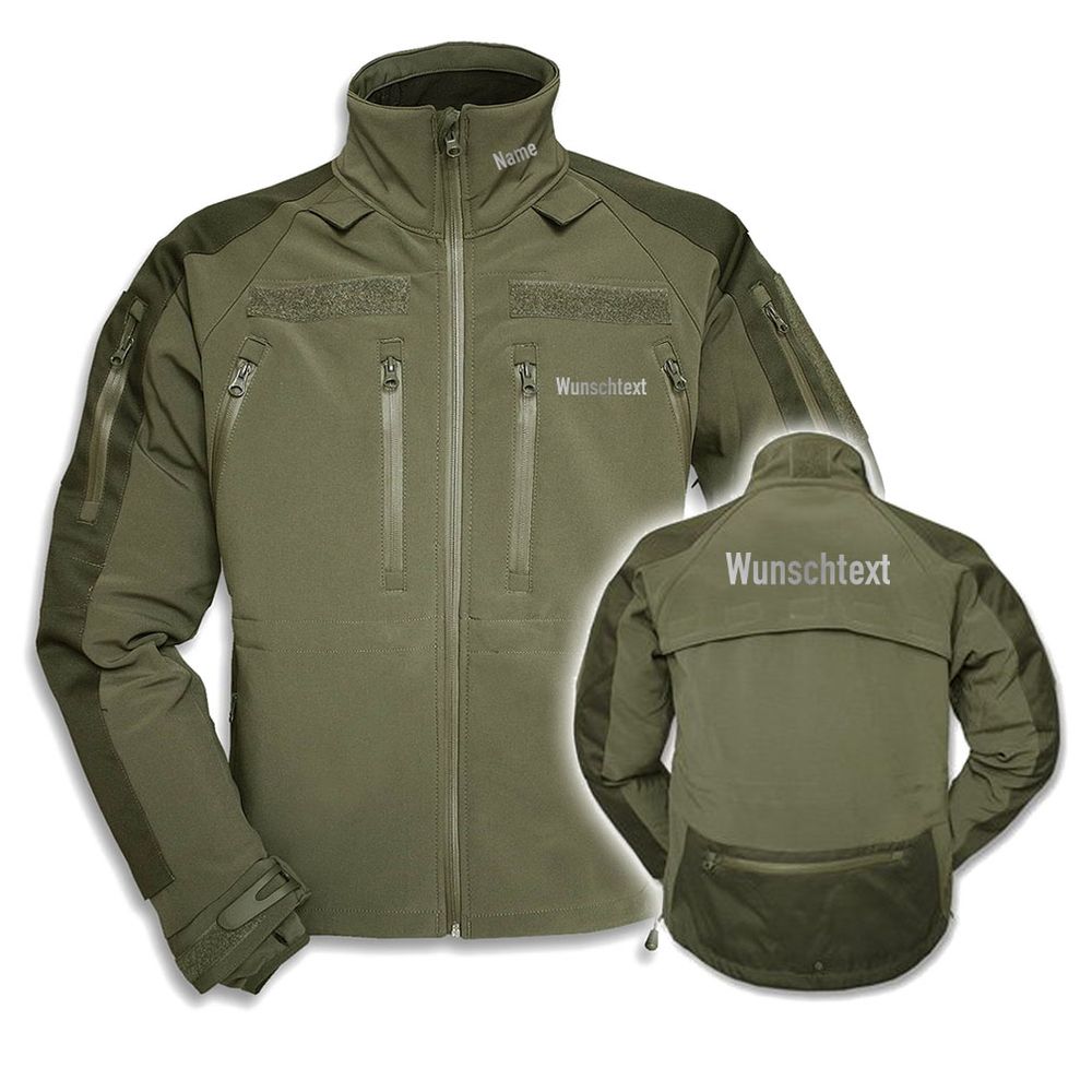 Tactical Softshell Wunschtext reflektierend Notarzt Medic Bekleidung #36027