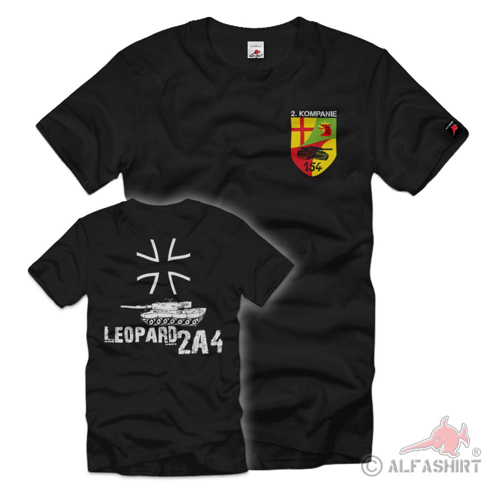 2 PzBtl 154 Kompanie Leopard Bundeswehr Westerburg Batallion 2A4 T-Shirt#38929