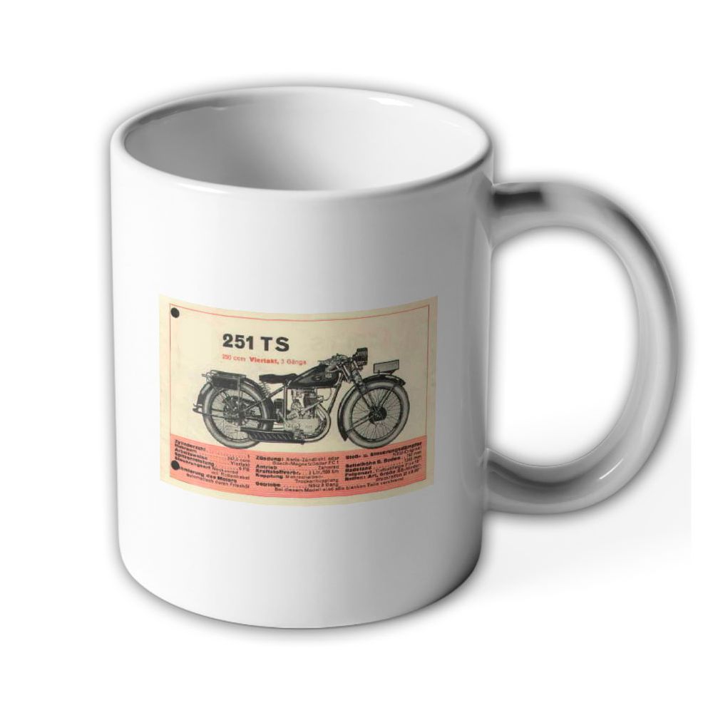 251 TS Tasse Vintage Motorrad Legende Oldtimer Neckarsulm #24017