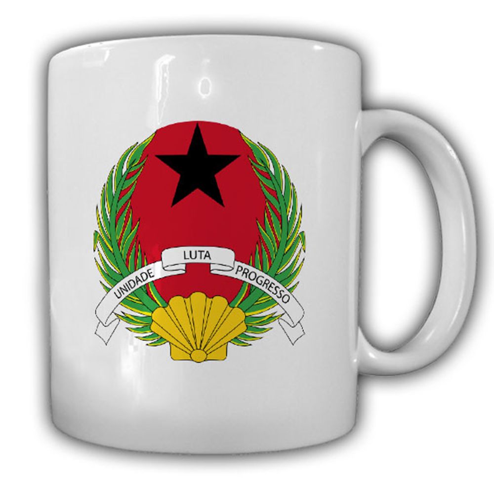 Guinea-Bissau coat of arms emblem República da Guiné-Bissau coffee mug # 13497