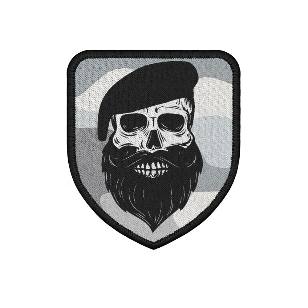Patch Commando Beard Bearer Facial Hair Camo Tactical Beret # 31356