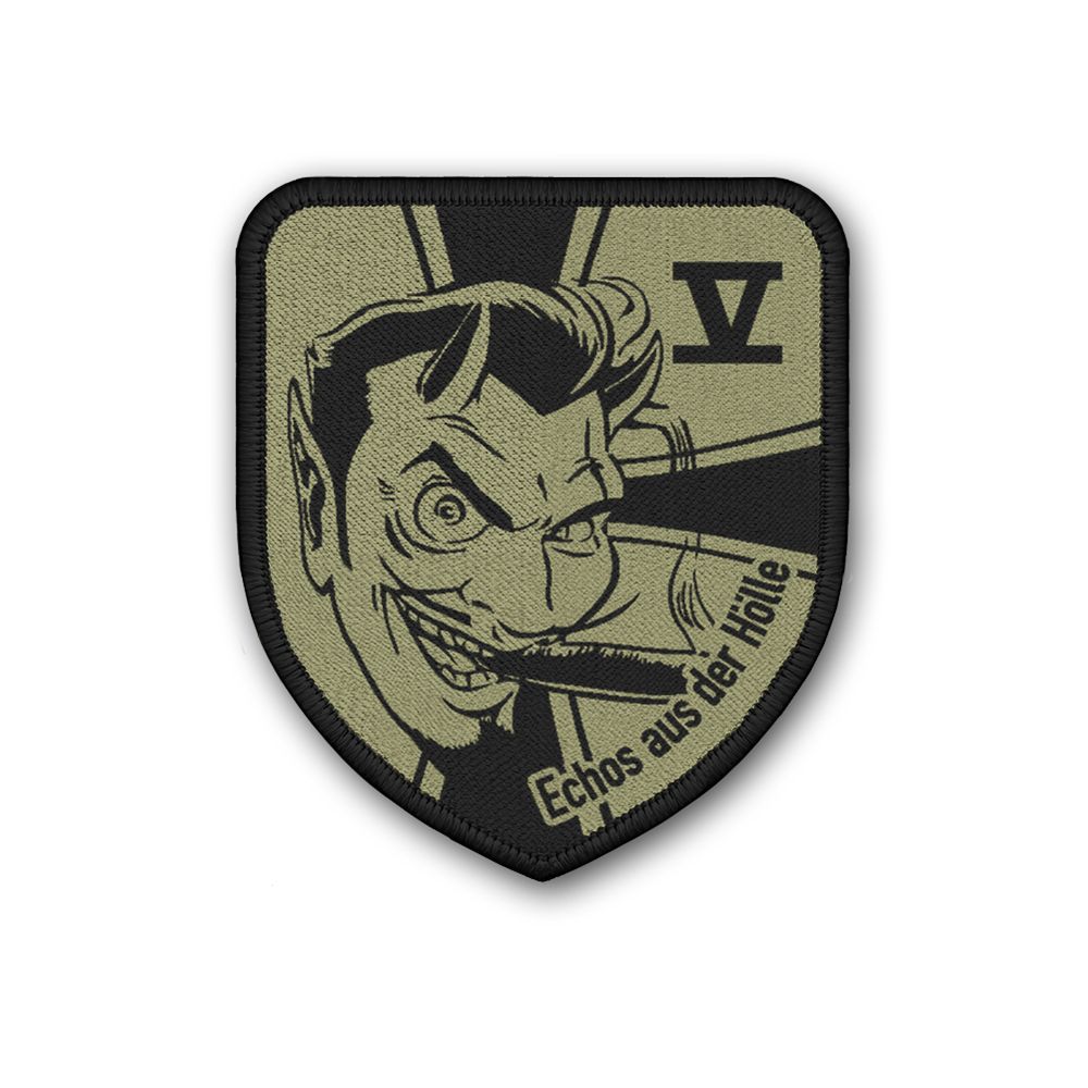 Patch Echos aus der Hölle Bundeswehr Teufelskopf 5 Zug Einheit  #31351