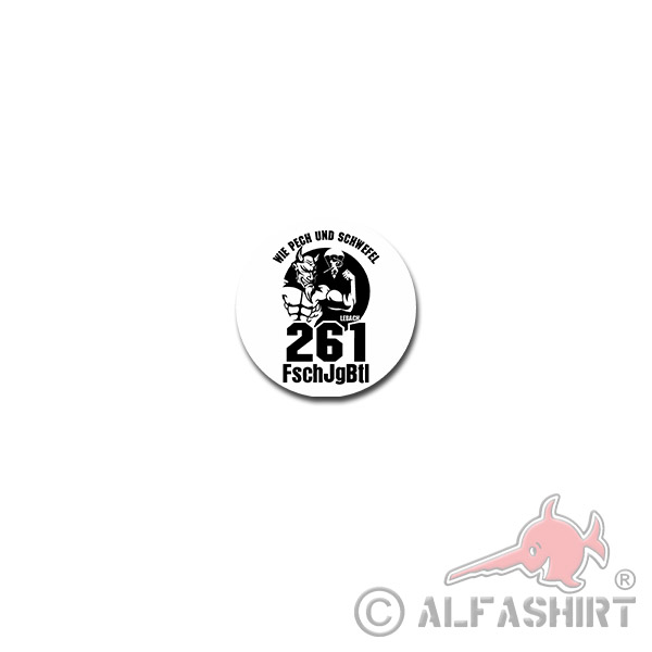 FschJgBtl 261 Lebach Sticker Paratrooper Battalion Saarland 7x7cm # A3940