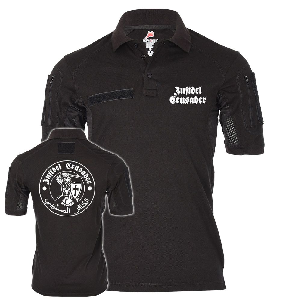 Tactical Poloshirt Alfa Infidel Crusader Ritter Krieger Isaf Bw #19167