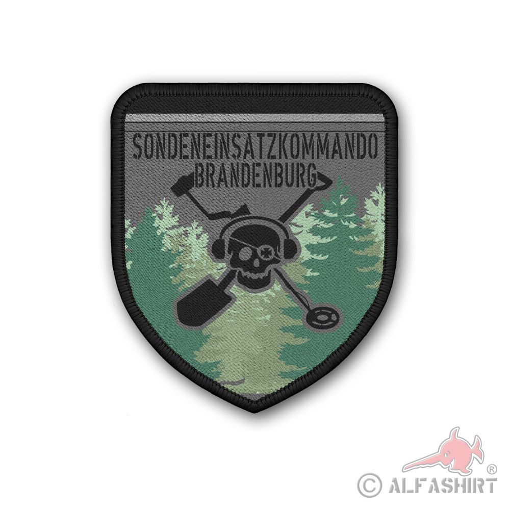 Patch 7,5x6,5cm Sondereinsatzkommando Brandenburg Metalldetektor Sondler  #44306