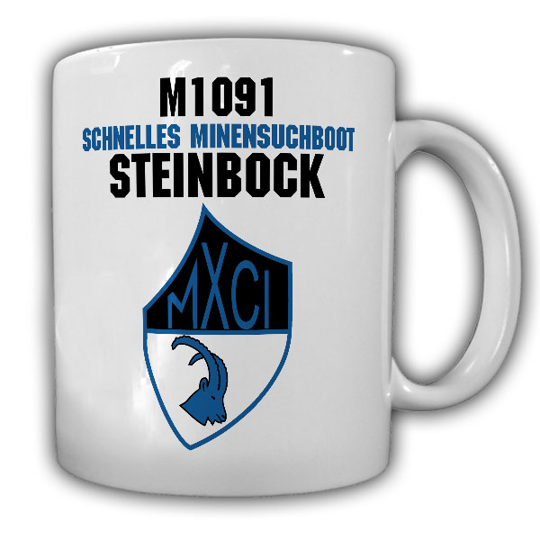 Tasse Schnelles Minensuchboot Steinbock M1091 Bundeswehr Bundesmarine #20428