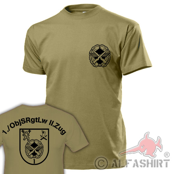 1 ObjSRgtLw II Train Squad Luftwaffe Property Protection Regiment - T Shirt # 17995
