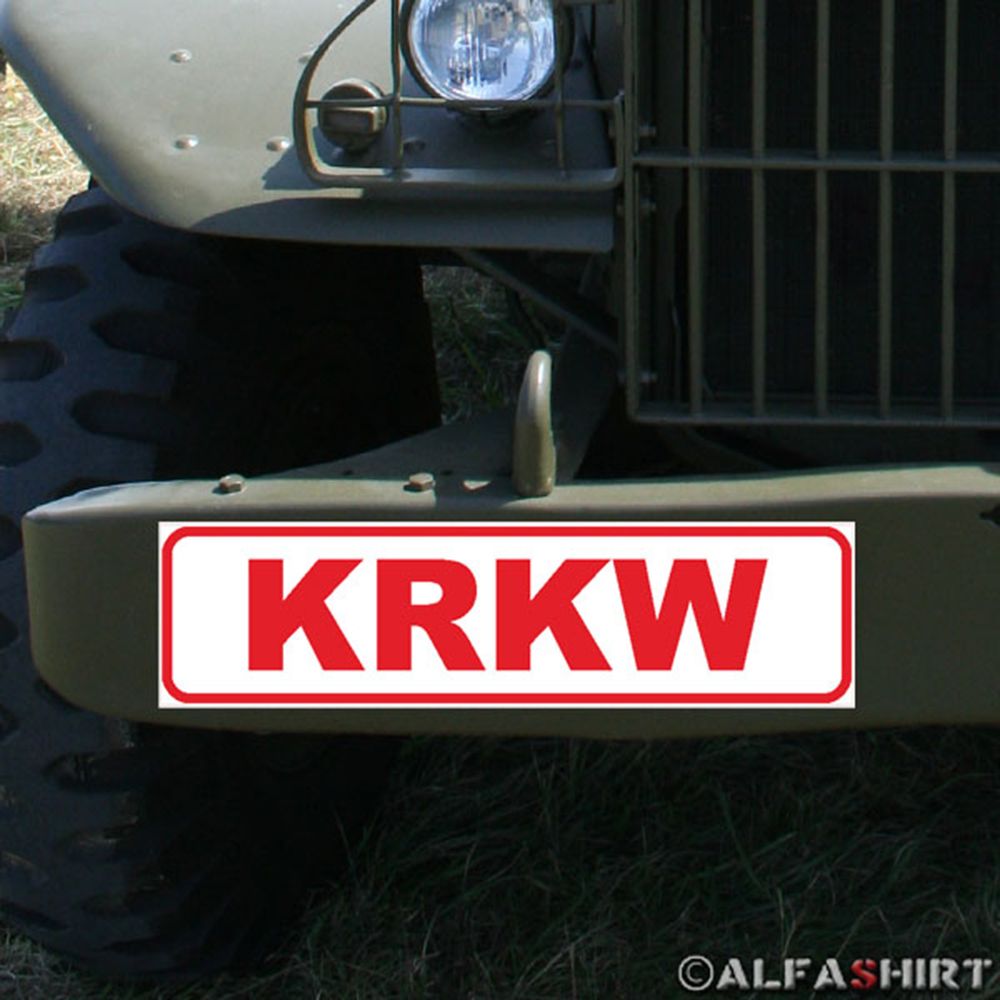 Magnetschild KRKW Krankenwagen Sanitäter Wagen Medizin Versorgung Arzt #A348