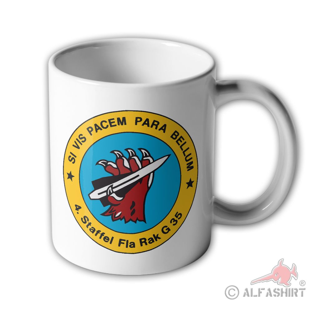 Tasse 4 Staffel FlaRak G35 Si vis pacem para bellum Einheit BW #35392