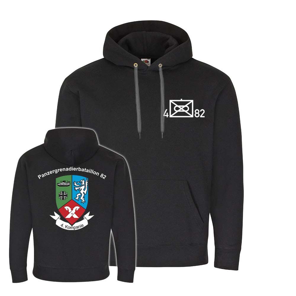 Hoodie 4 PzGrenBtl 82 Panzergrenadier-Bataillon Kompanie Wappen #23953