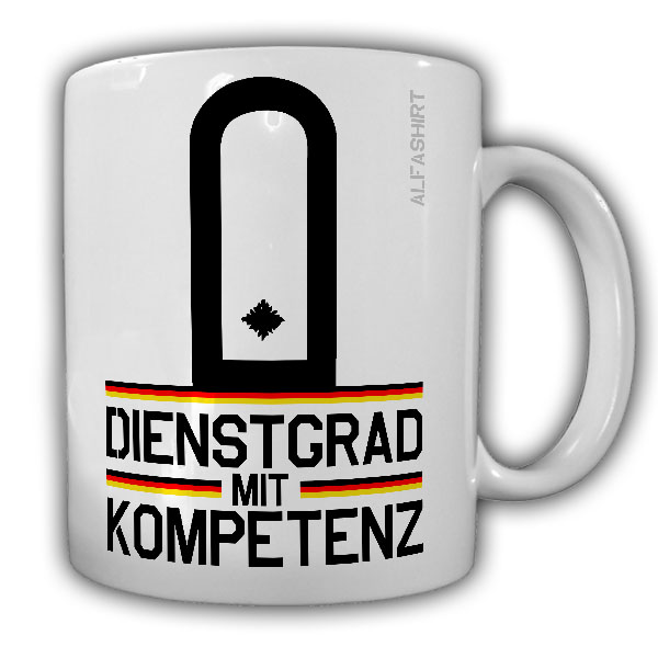 Tasse Leutnant Dienstgrad Bundeswehr Rangabzeichen Militär Becher #20699