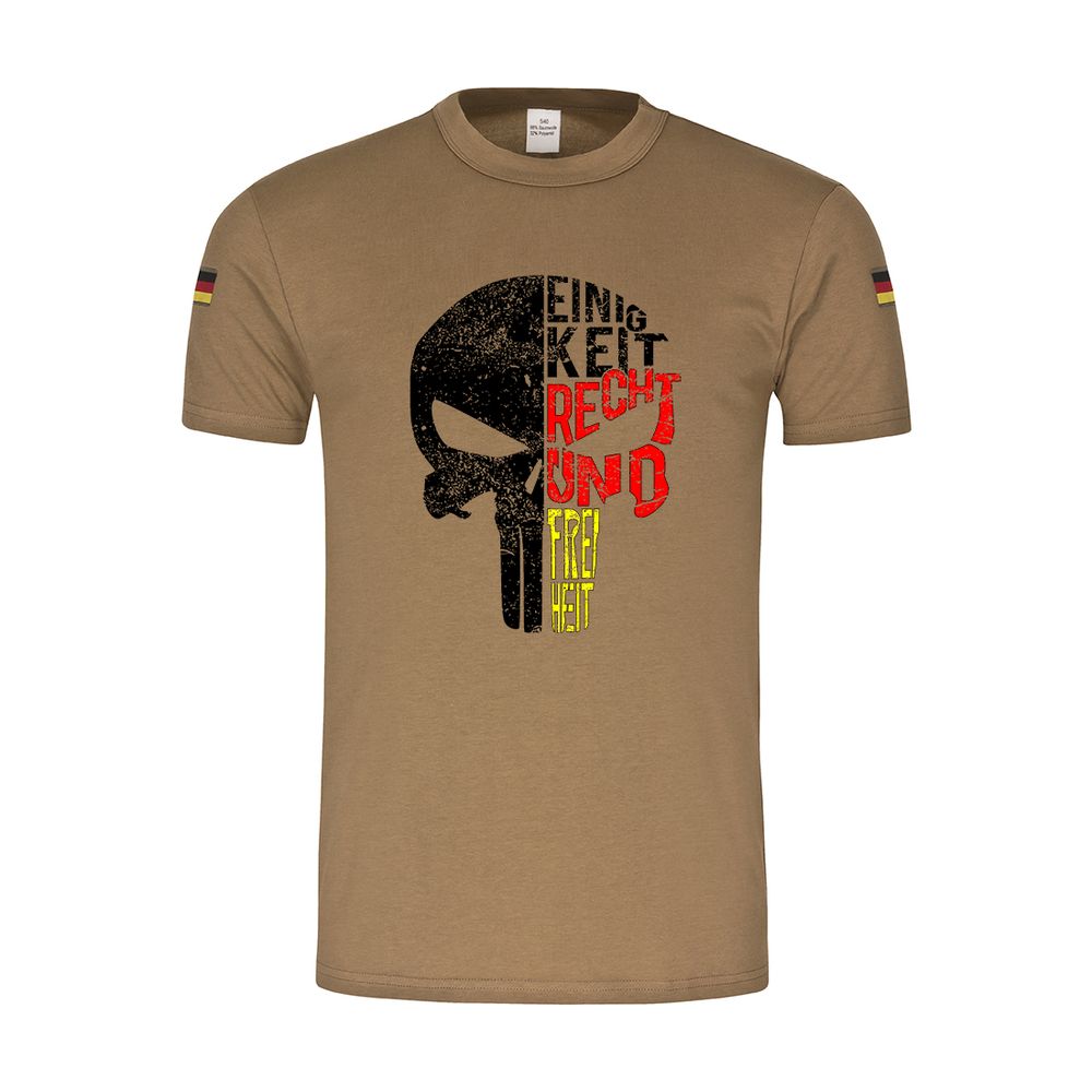 BW Tropenshirt Skull Einigkeit Recht und Freiheit #37680