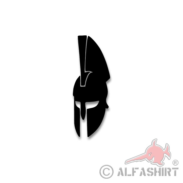 Sparta Helmet Sticker Decal Steel Helmet Spartiat Warrior 10x4cm # A4479