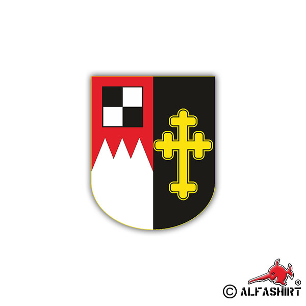 Aufkleber/Sticker VBK 63 Bundeswehr Wappen Verteidiungsbezik 7x6cm A1124