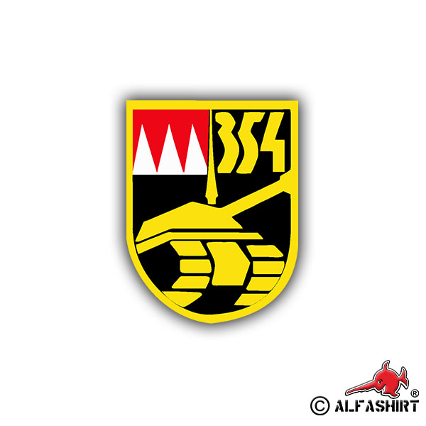 Sticker Tank Battalion 354 Emblem Badge 7x5cm A776