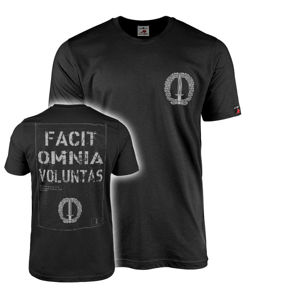 KSK facit omnia volunta Barettabzeichen Kommando Spezialkräfte T-Shirt #47027