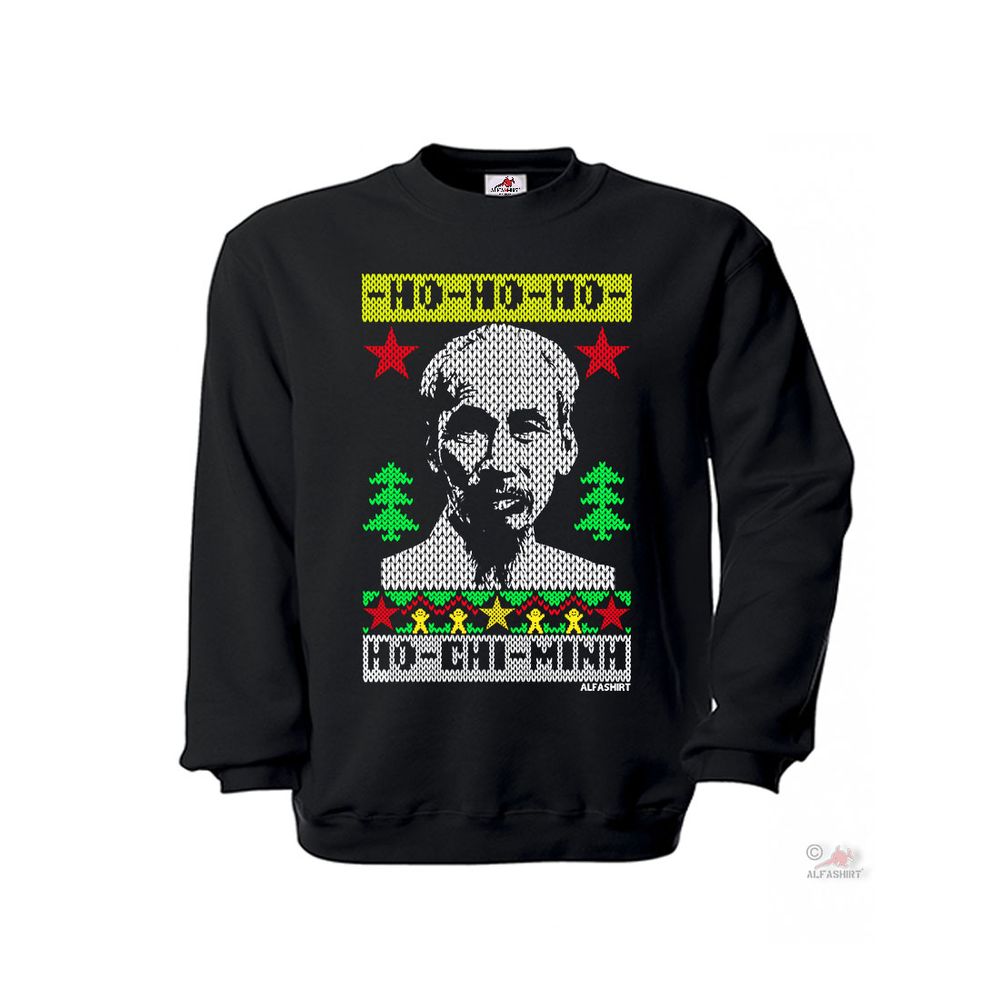 Ho Ho Ho Chi Minh XMAS Vietnam President Communist Student 68 Sweater # 27378