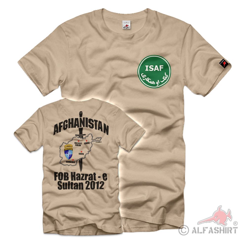 ISAF FOB Hazrat - e Sultan 2012 Afghanistan Einsatz Bundeswehr T-Shirt#39935