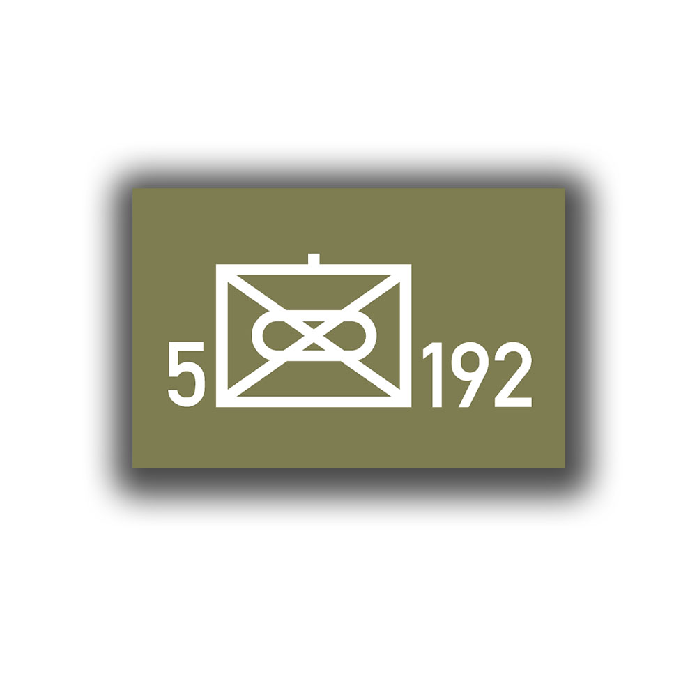 Aufkleber 8,5x5,5cm 5. Kompanie PzGrenBtl 192 Panzergrenadierbataillon #A7433