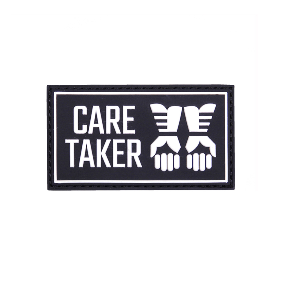 Care Taker Pflege Zusammenhalt Infidel Handschuhe 3D Rubber Patch 4x7cm #27121