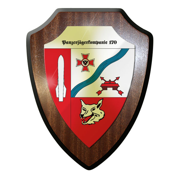 Wappenschild - PzJgKp 170 Panzerjägerkompanie Panzer Jäger 170 Bundeswehr #11728
