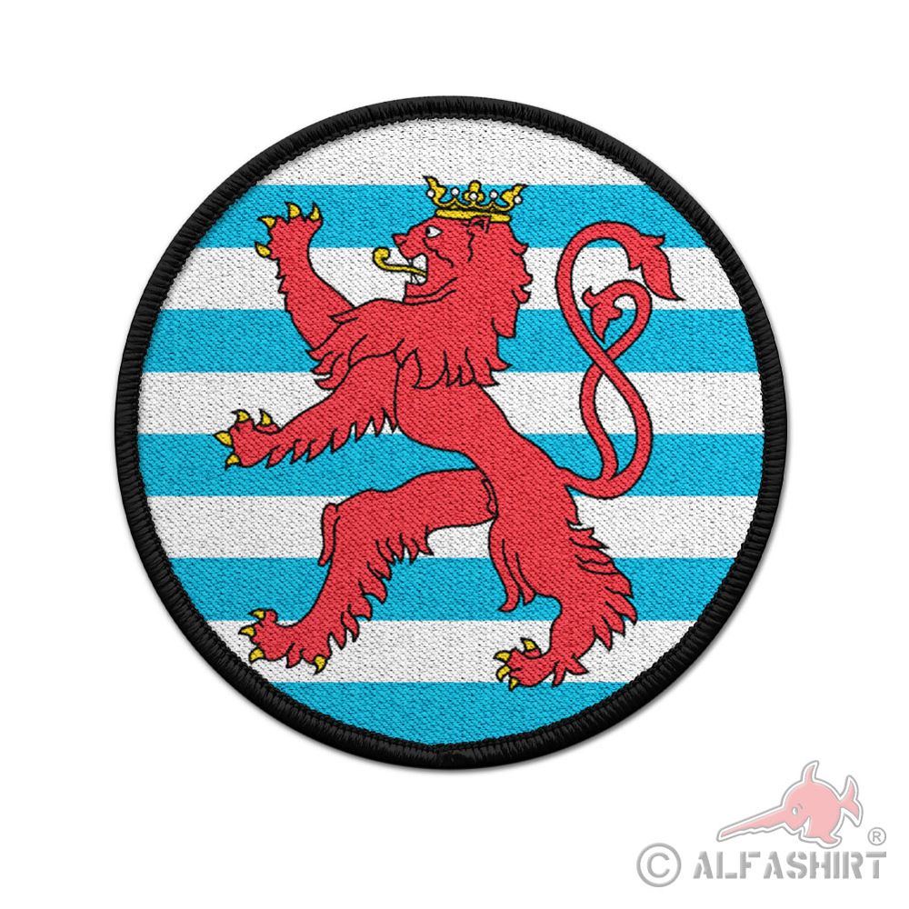Patch Luxembourg cockade Velcro uniform lion badge patch 75mm # 38392