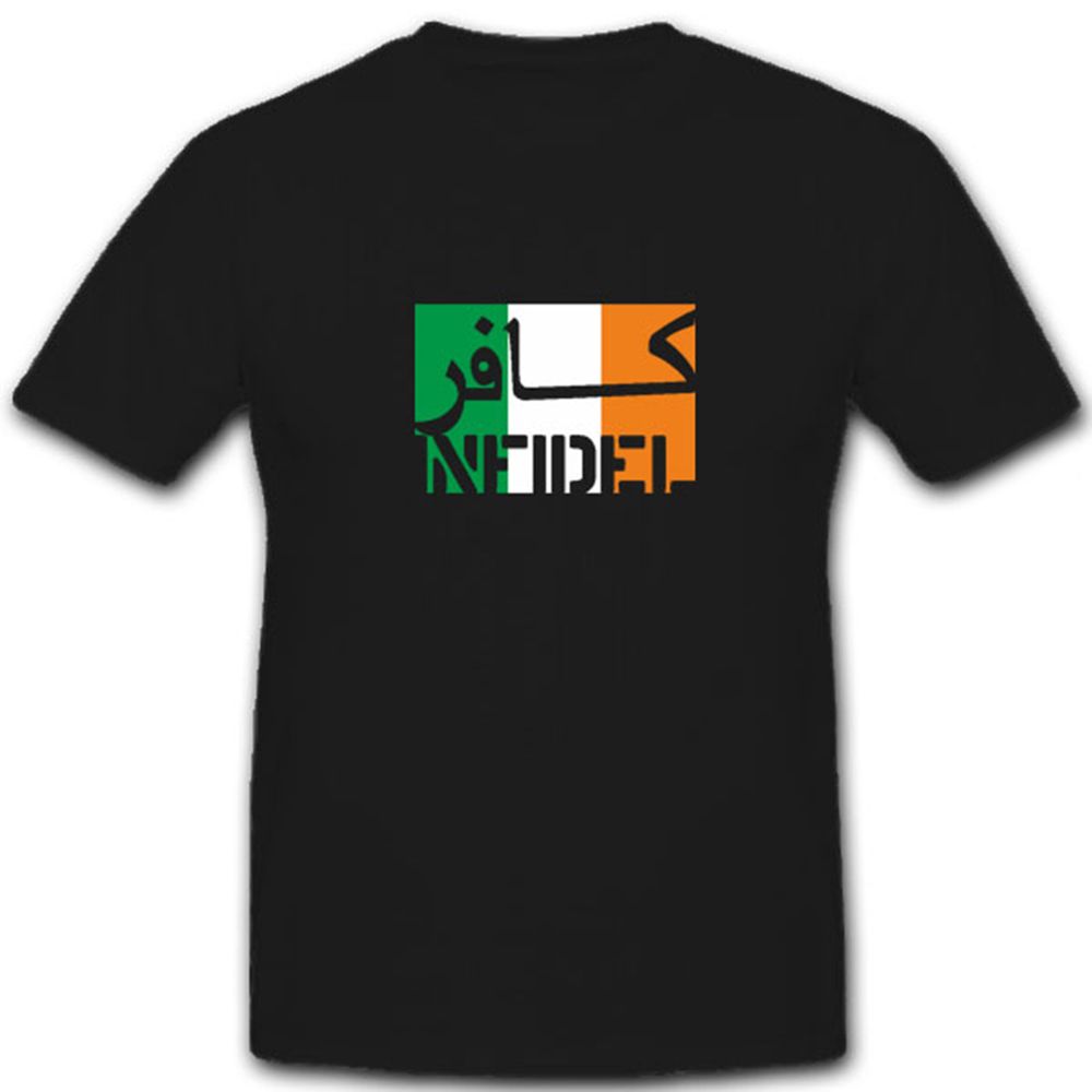 Irland Infidel ungläubiger ISAF Anti Terror Kämpfer- T Shirt #7585