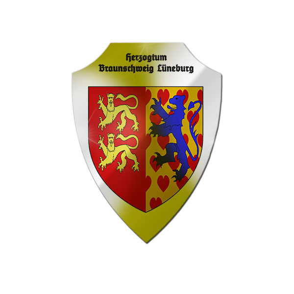 Aluschild Herzogtum Braunschweig Lüneburg Wappen Heiligen Römischen Reich #25458