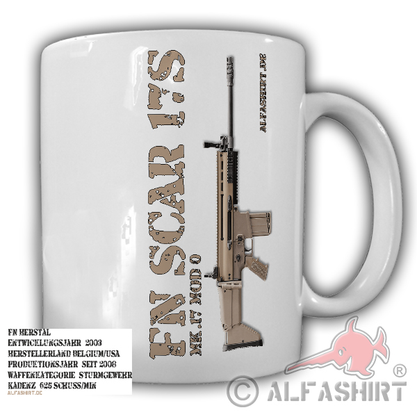 FN SCAR 17S Rifle USA Army Belgium BE - Cup # 26629
