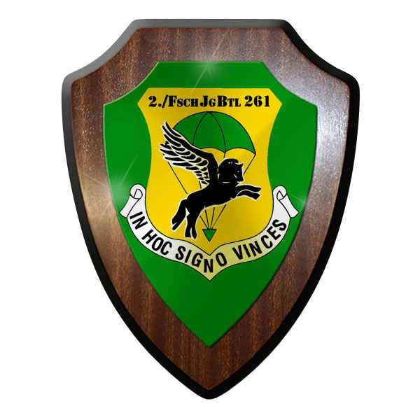Wappenschild / Wandschild - 2 FschJgBtl261 Fallschirmjägerbataillon Lebach #9608