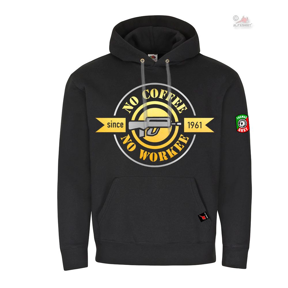 Hoodie Thomas Gast since 1961 no coffee no workee Jubiläums Pullover #38187