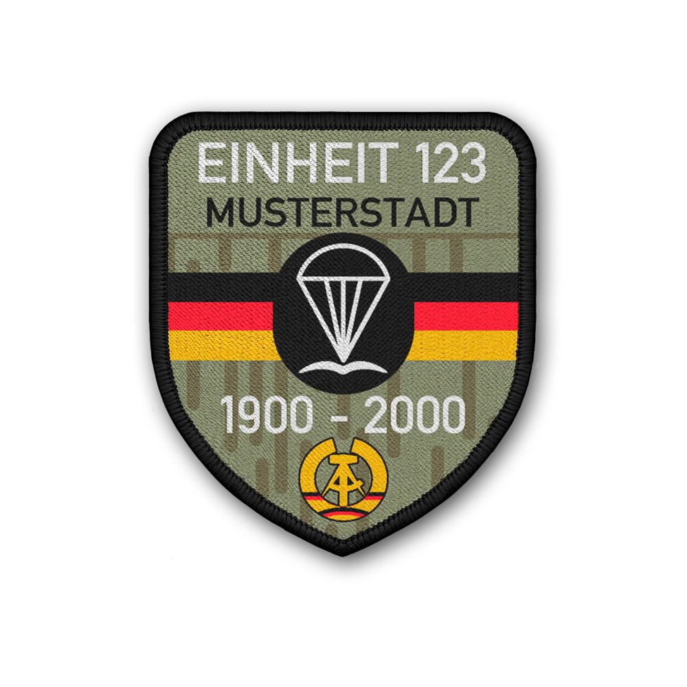 NVA Dienstzeit Patch Veteran DDR Abzeichen personalisierbar#47740