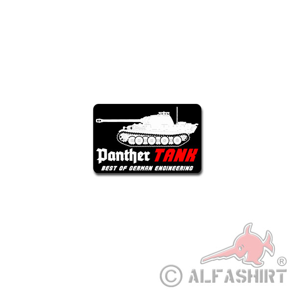 Panther TANK Sticker German Engineering Panzer 11x7cm # A4162