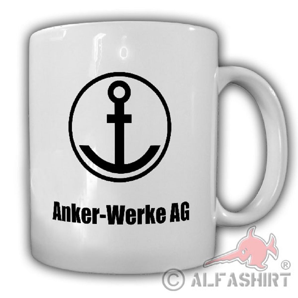 Anker Werke AG Logo Fahrrad Motorrad Nähmaschinen Bielefeld Fan - Tasse #19412