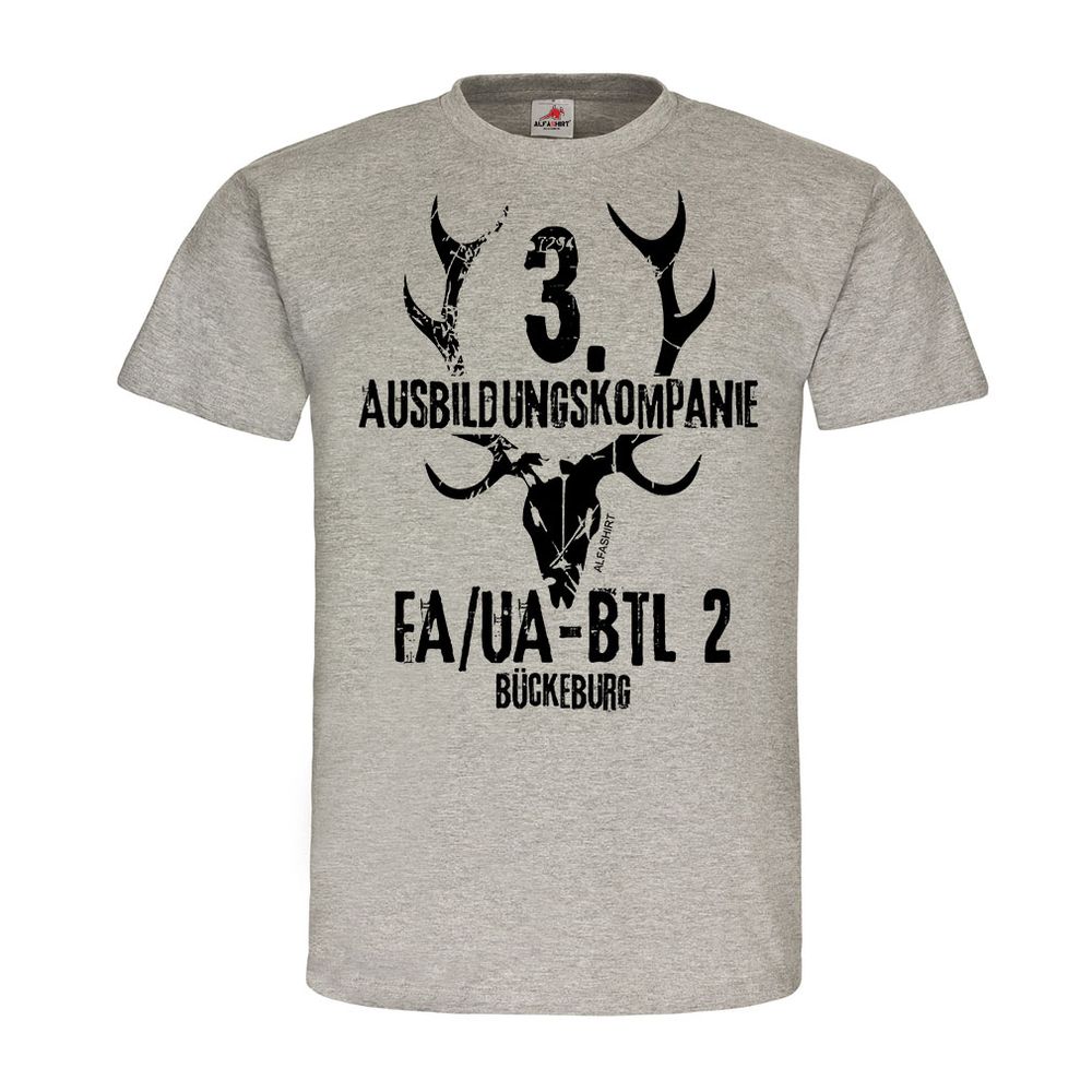 3 Ausbildungskompanie FA-UA Btl 2 Kompanie Feldwebelanwärter T-Shirt#23170
