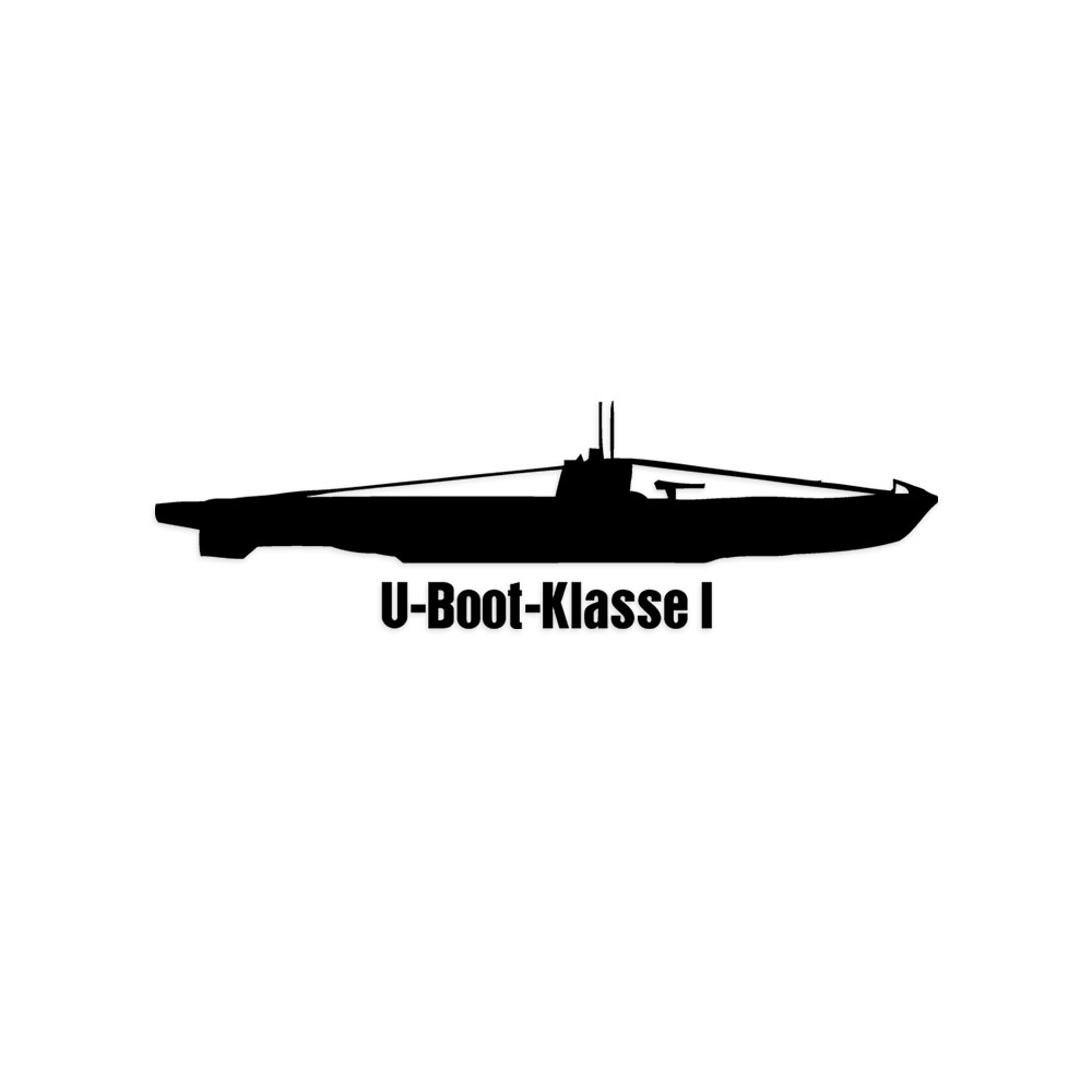 Wandtattoo U-Boot Typ Klasse I Bremen U25 U26 Schulboote 2 U-Boot #A6202