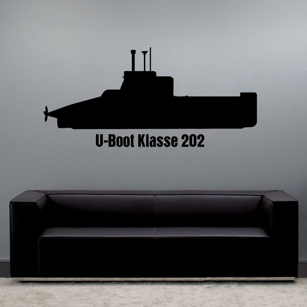 Wandtattoo U-Boot Klasse 202 Küstenschutz Ostsee Bremen Erprobungsträger  #A6229