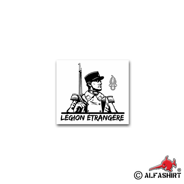 Sticker Légion ètrangére Foreign Legion France Army 8x7cm A2186