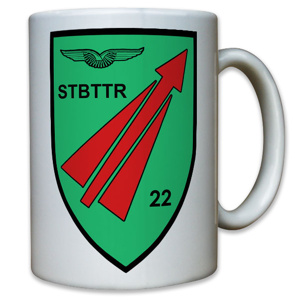 Wappen FlaRak 22 STBBTTR Stabs Batterie Flugabwehr Raketen - Tasse #11801