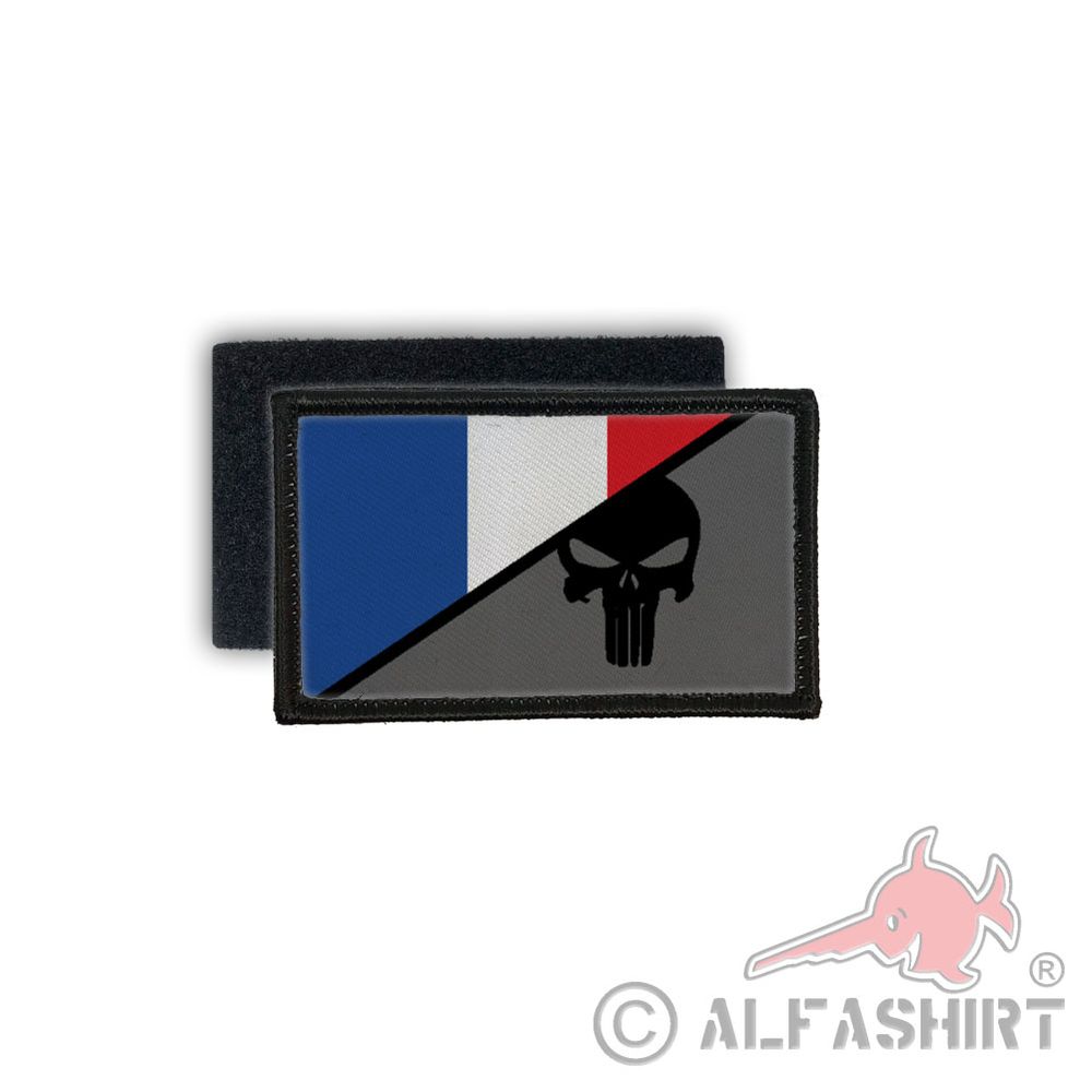 France Skull Normal Tactical Airsoft Paris Eifel Tower Army Patch # 27669