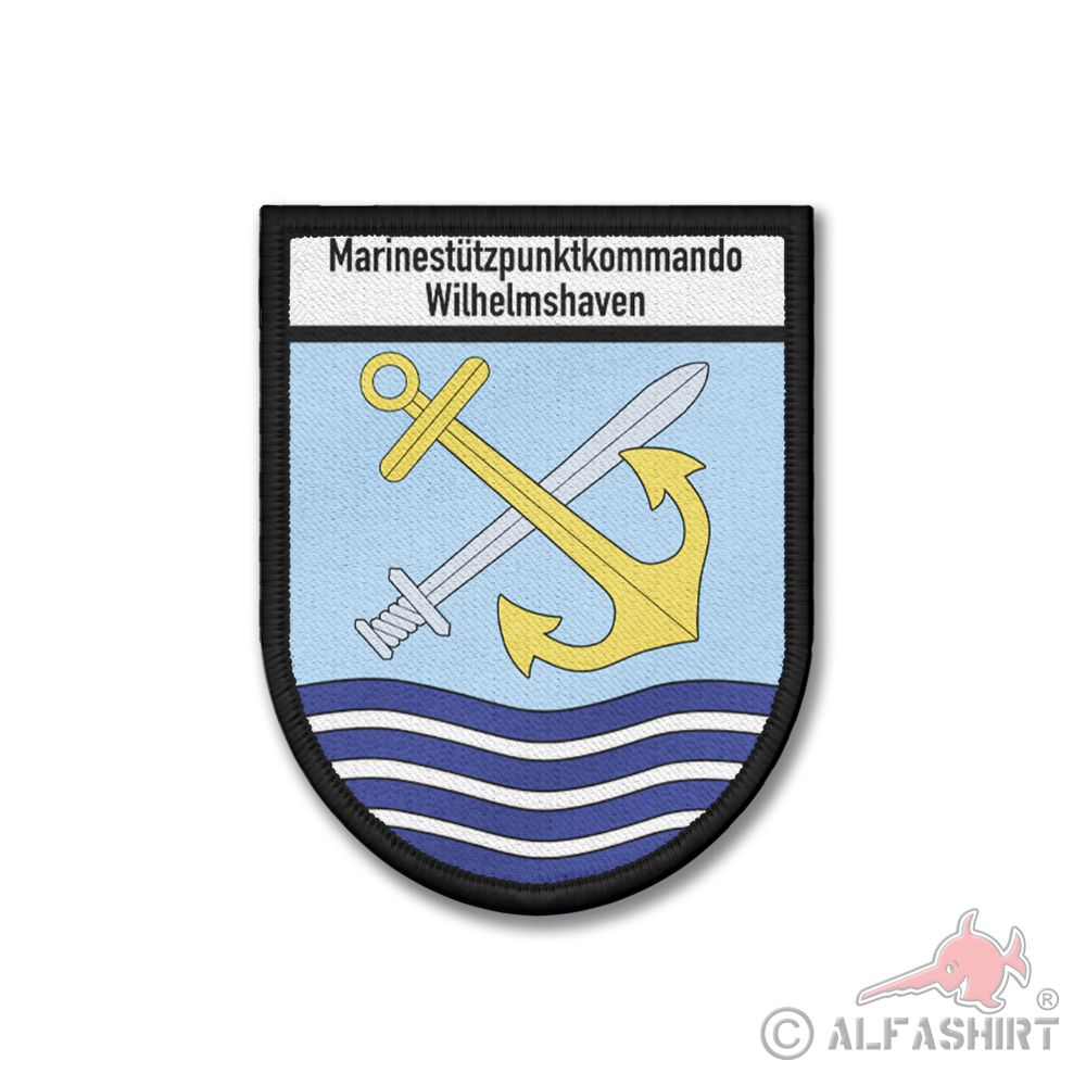 Patch Marinestuetzpunktkommando Wilhelmshaven Verbandsabzeichen Marine #42097