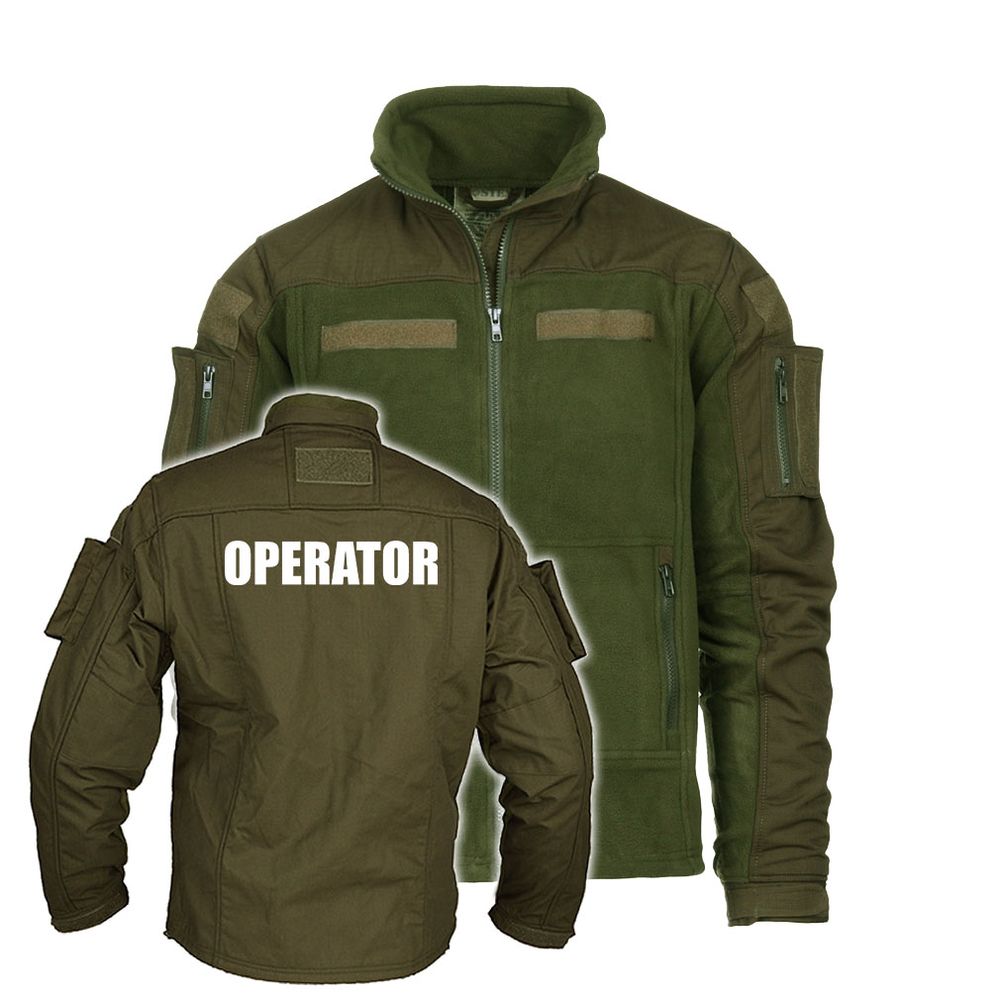 Command Fleece Jacket Operator Embroidered Tactical Airsoft Military Army #26683