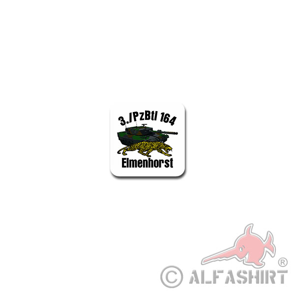 3 PzBtl 164 Sticker Sticker Tank Battalion Company Bundeswehr BW 7x7cm # A3743