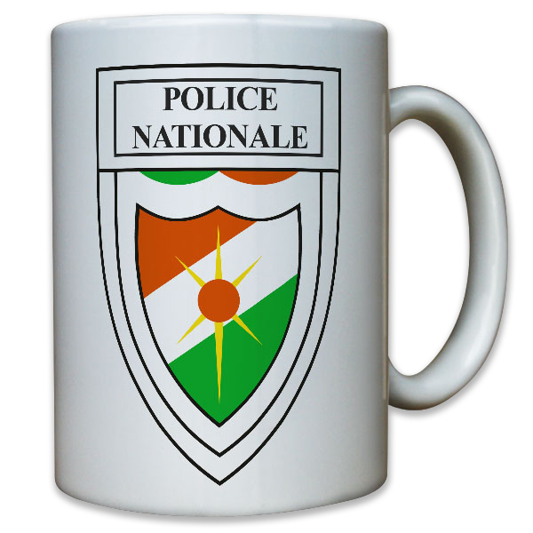 Niger Police Nationale Polizei Westafrika Wappen Abzeichen - Tasse #10373 T