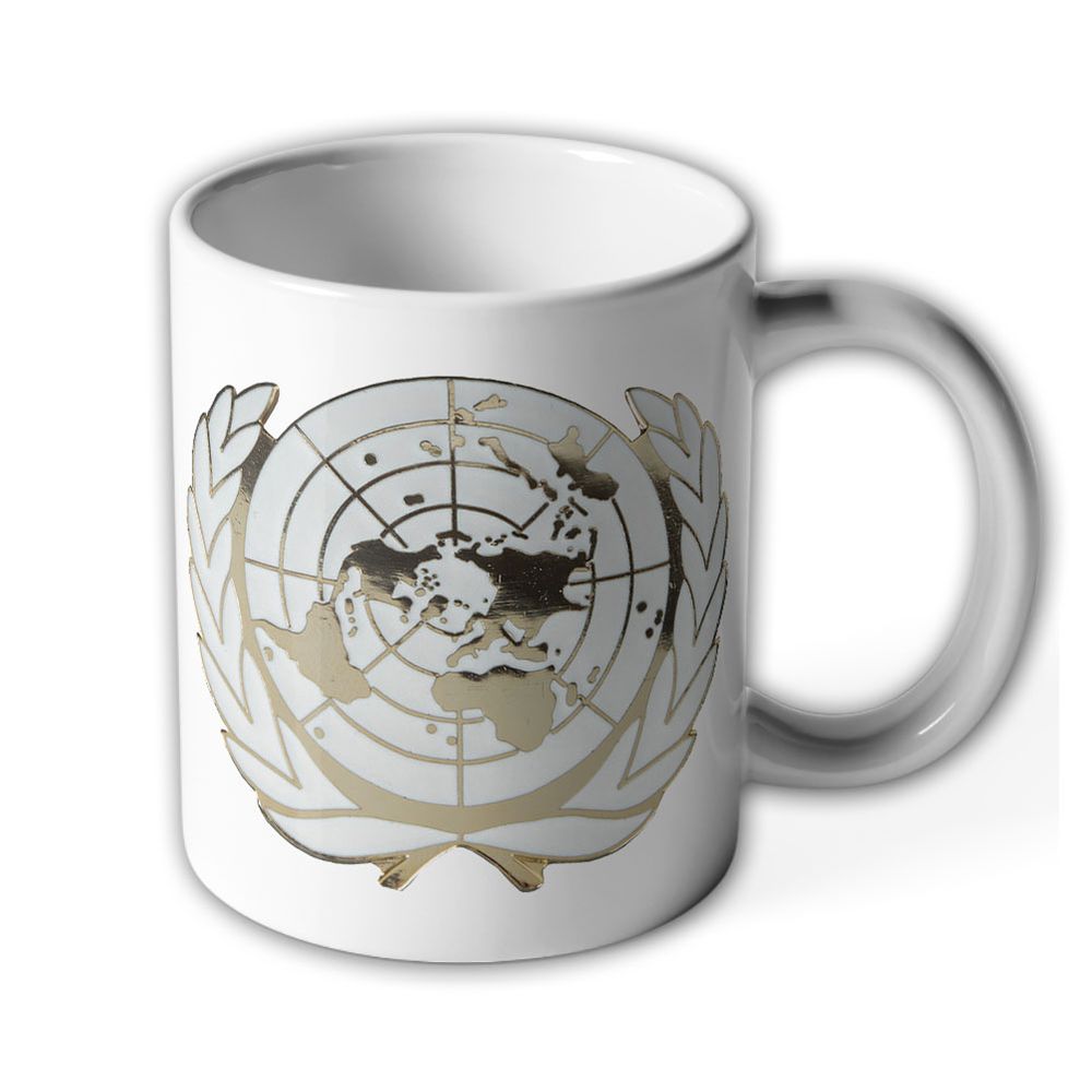 UNO Abzeichen Vereinte Nationen Blauhelm Truppen Barett - Tasse #9553 